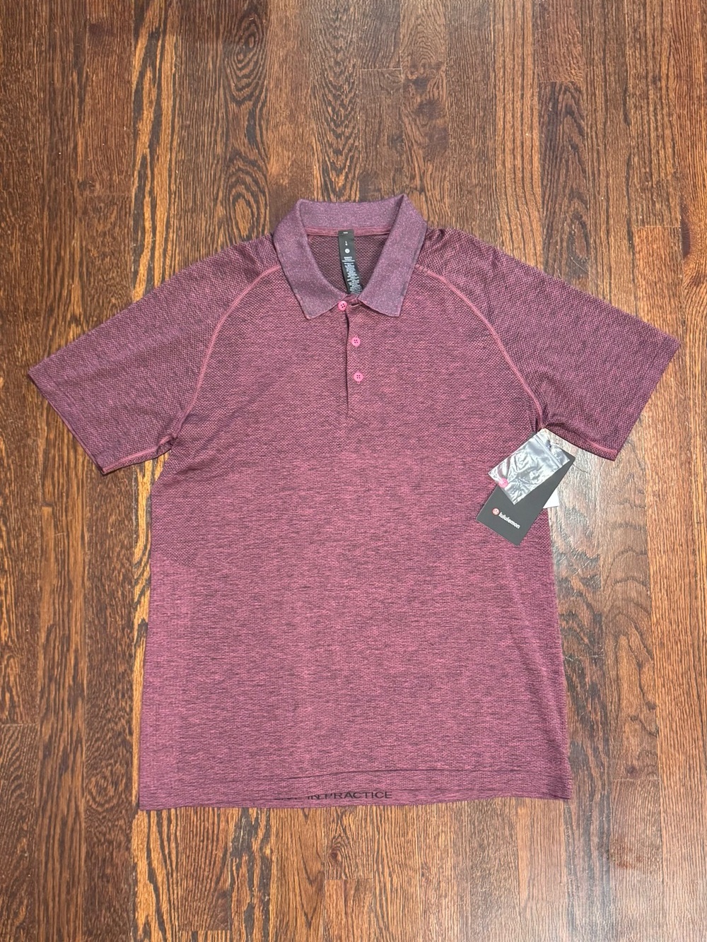 Lululemon Men's Metal Vent Tech 2.0 Polo Shirt in Heathered Wine